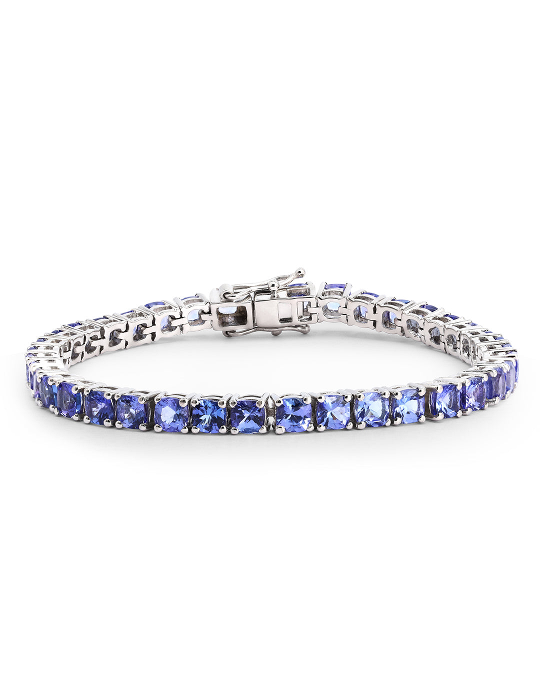 Classic Cushion Tanzanite Tennis Bracelet