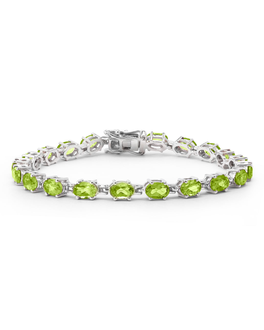 Classic Peridot Linear Tennis Bracelet