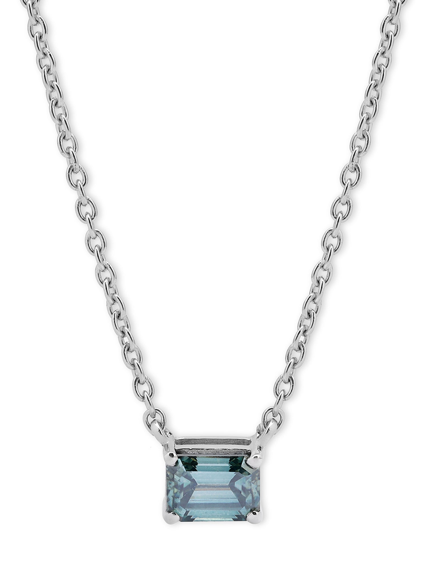 Lab-Grown Solitaire Alexandrite Moissanite Classic Pendant