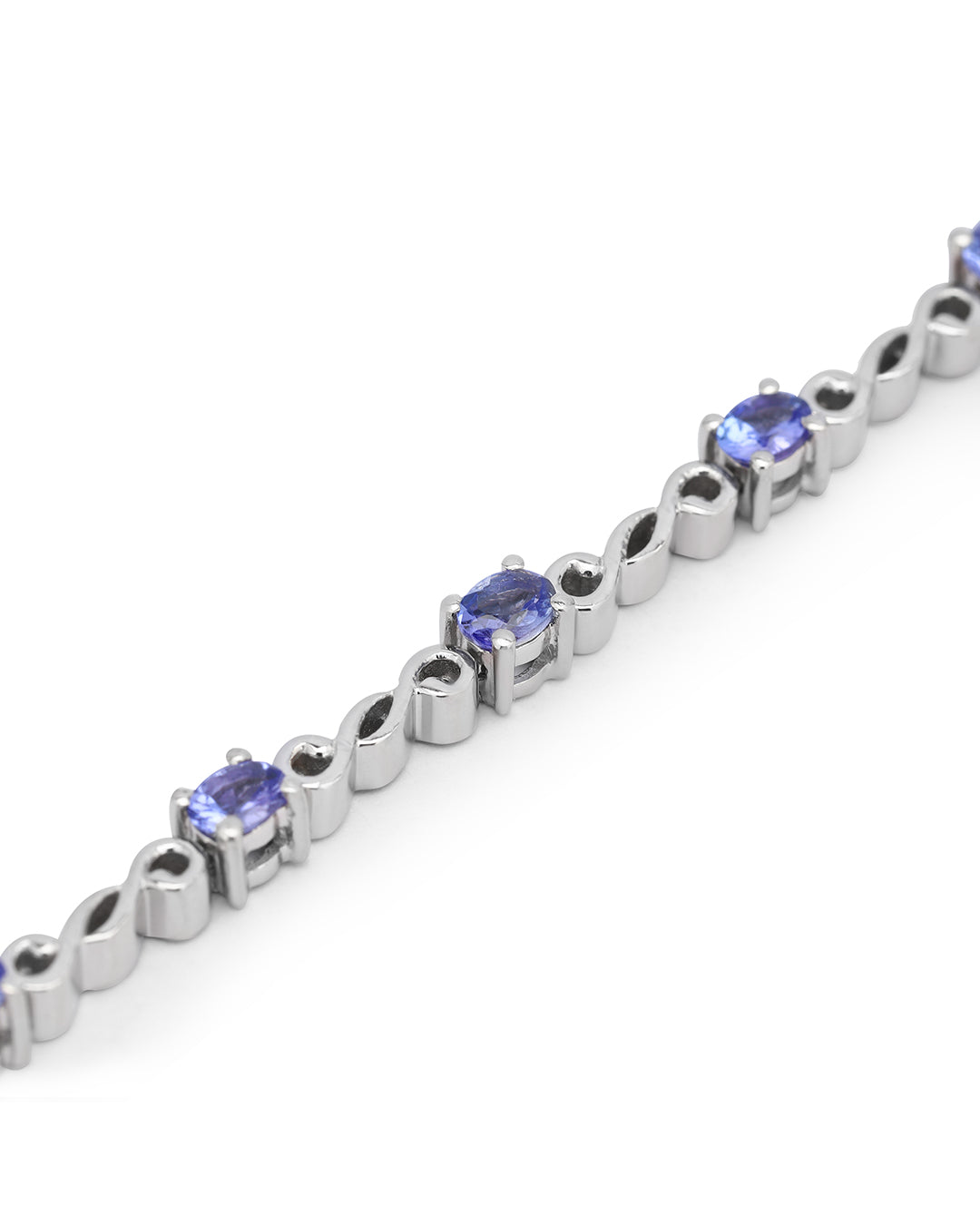 Oval Tanzanite Swirl Bracelet