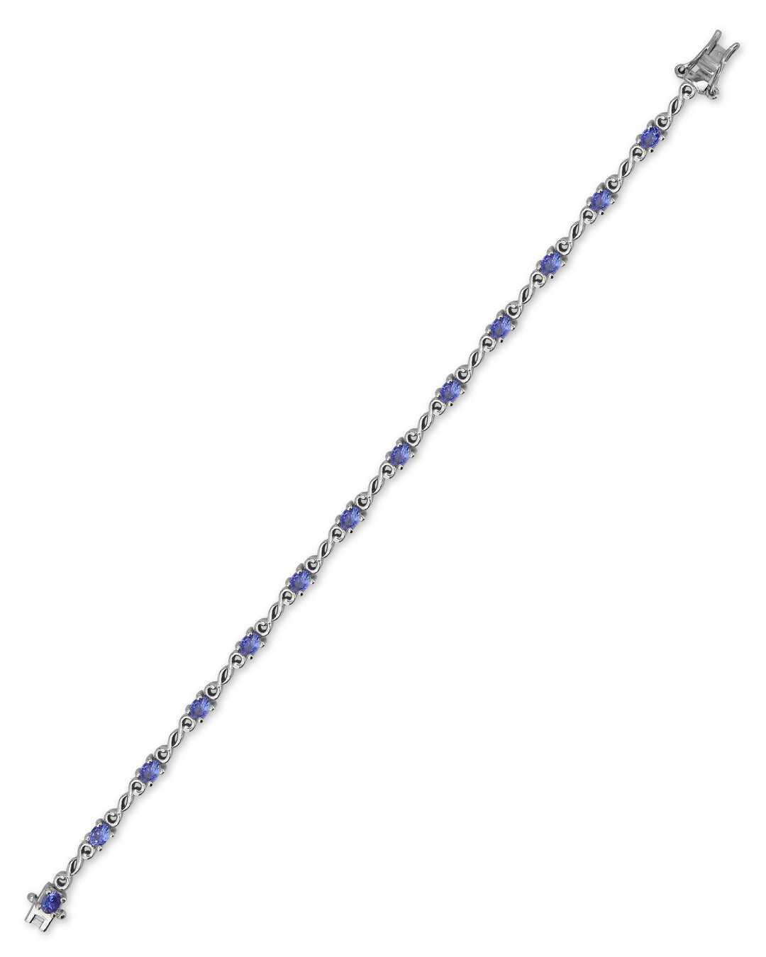 Oval Tanzanite Swirl Bracelet