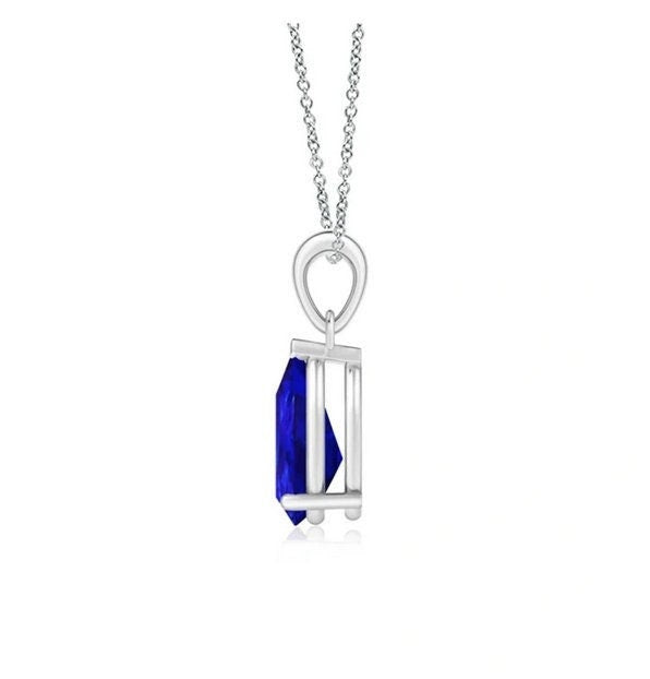 Solitaire Pear-Shaped Tanzanite Pendant