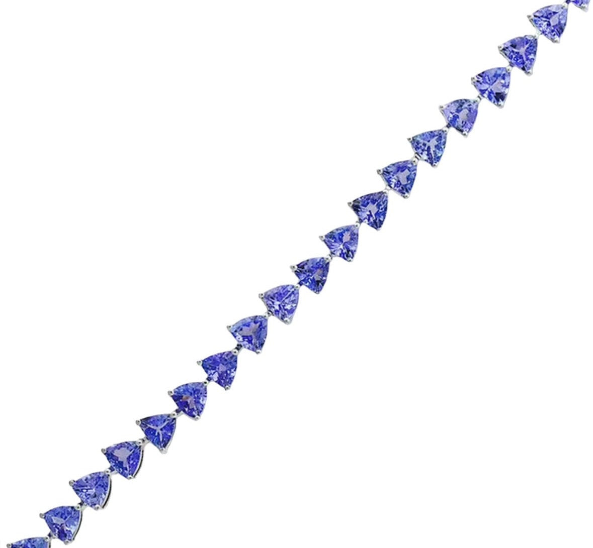 Classis Trillion Tanzanite Tennis Bracelet