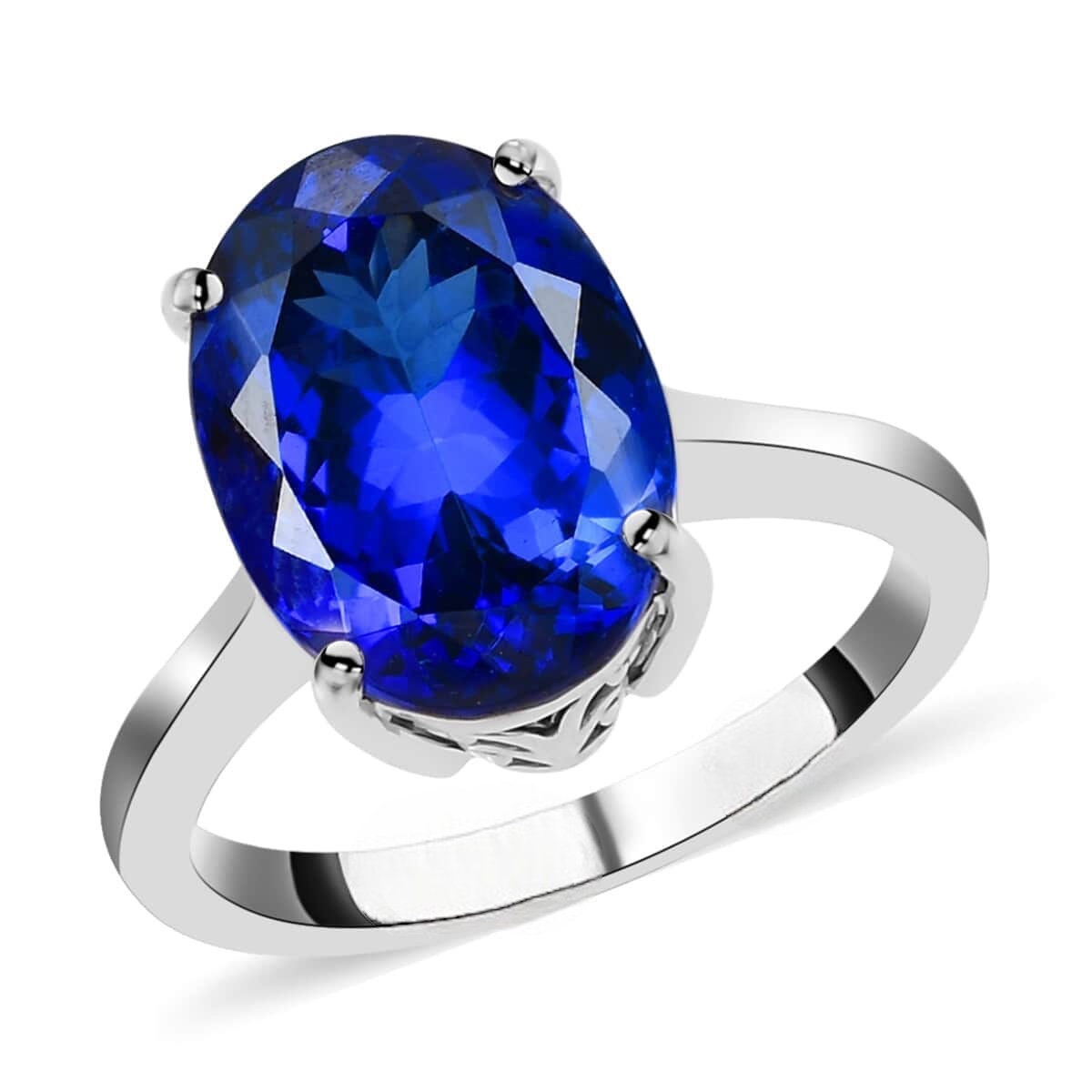 Oval Solitaire Tanzanite Cocktail Ring